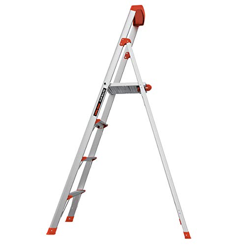 Little Giant Ladder Systems Flip N Lite 6 Foot 300 Pound Capacity Aluminum Lightweight Slim Stepladder Ladder