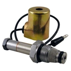 professional parts warehouse aftermarket meyer (a) solenoid valve assembly 5/8" stem, black wire