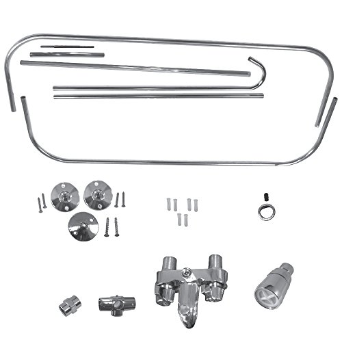 DANCO Add-A-Shower Bathtub to Shower Conversion Kit for Clawfoot Tubs, Polished Chrome, (52406)
