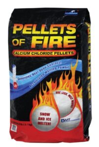 pellets of fire cp20 snow & ice melter calcium chloride pellets 20-pound bag