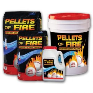 Pellets of Fire CP20 Snow & Ice Melter Calcium Chloride Pellets 20-Pound Bag
