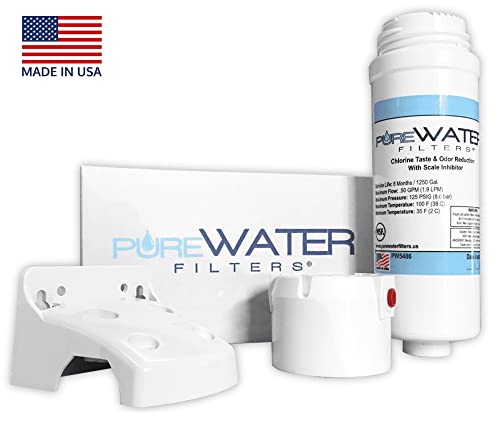 Water Filter Kit Compatible with Keurig B150, K150, B155, K155, K2500, K3000, B3000, B3000SE, K3500, K4000 (Filter, Housing Head, Mounting Bracket with Screws) by PureWater Filters