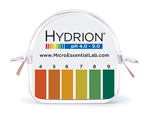 Micro Essential Lab 151 Polystyrene Hydrion Wide Range pH Test Paper Dispenser, 4 - 9 pH range