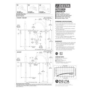 DELTA FAUCET 140-SS-DST, 9.19 x 8.00 x 9.19 inches, Stainless