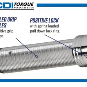 CDI Torque 2502MRMH 3/8-Inch Drive Metal Handle Click Type Torque Wrench, Torque Range 30 to 250-Inc