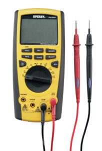 sperry instruments dm6650t true rms digital multimeter, 10 function, 750/1000v ac/dc, 10a current, continuity, 10 auto range