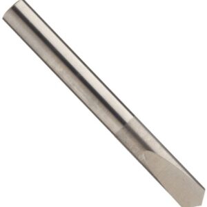 Chicago Latrobe 780 Solid Carbide Spade Drill Bit, Uncoated (Bright) Finish, Round Shank, 118 Degree Conventional Point, 1/4" Size