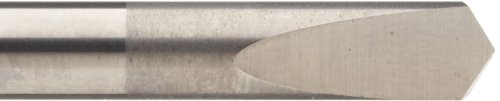 Chicago Latrobe 780 Solid Carbide Spade Drill Bit, Uncoated (Bright) Finish, Round Shank, 118 Degree Conventional Point, 1/4" Size