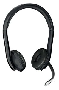 microsoft lifechat lx-6000 for business with clear stereo sound, plug and play, noise-cancelling microphone for laptop/pc