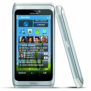 Nokia E7-00 Unlocked GSM Phone with Touchscreen, QWERTY Keyboard, Easy E-mail Setup, GPS Navigation, 8 MP Camera--U.S. Version with Warranty (Silver)