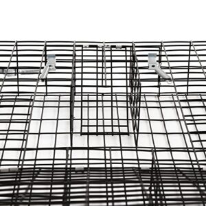 Rugged Ranch Squirrelinator 2 Door Small Metal Wire Pest Control Animal Cage Trap for Live Chipmunk, Squirrel, Rat, Mouse, and Rodent, Black