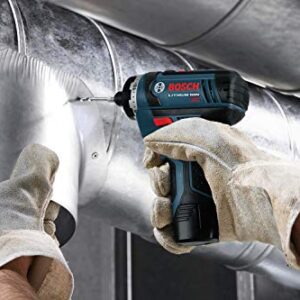 BOSCH CLPK27-120 12V Max 2-Tool Combo Kit with Two-Speed Pocket Driver, Impact Driver and (2) 2.0 Ah Batteries,Blue