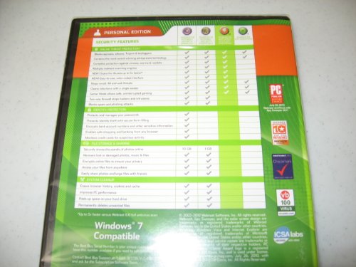 Webroot Antivirus with Spy Sweeper Personal Edition