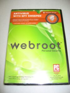 webroot antivirus with spy sweeper personal edition