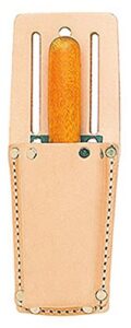 custom leathercraft67 box-shaped utility knife sheath, tan