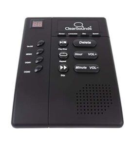 clearsounds ans3000 amplified answering machine for analog telephones landline with up to 30db amplification