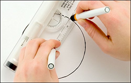 Acurit Rolling Ruler - A Must Have 4-in-1 Tool for Any Artist, Perfect for Illustrations, Drawings, Measurements, Line and Angle Drawing, & More! - Single