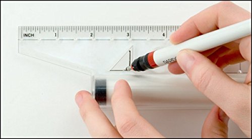 Acurit Rolling Ruler - A Must Have 4-in-1 Tool for Any Artist, Perfect for Illustrations, Drawings, Measurements, Line and Angle Drawing, & More! - Single