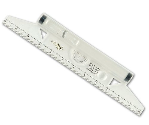 Acurit Rolling Ruler - A Must Have 4-in-1 Tool for Any Artist, Perfect for Illustrations, Drawings, Measurements, Line and Angle Drawing, & More! - Single