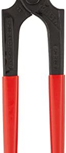 KNIPEX Tools - Carpenters' End Cutting Pliers (5001210),Grips Plastic Coated, Red,210 millimeters