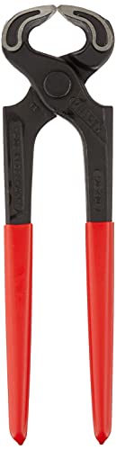 KNIPEX Tools - Carpenters' End Cutting Pliers (5001210),Grips Plastic Coated, Red,210 millimeters