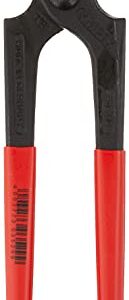 KNIPEX Tools - Carpenters' End Cutting Pliers (5001210),Grips Plastic Coated, Red,210 millimeters