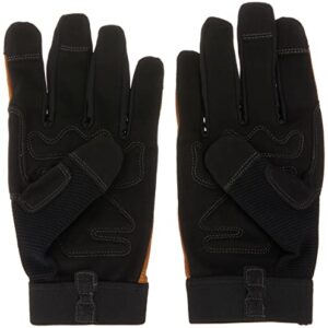 Custom Leathercraft124L Workright Flex Grip Work Gloves, Shrink Resistant, Improved Dexterity, Tough, Stretchable, Excellent Grip , Assorted