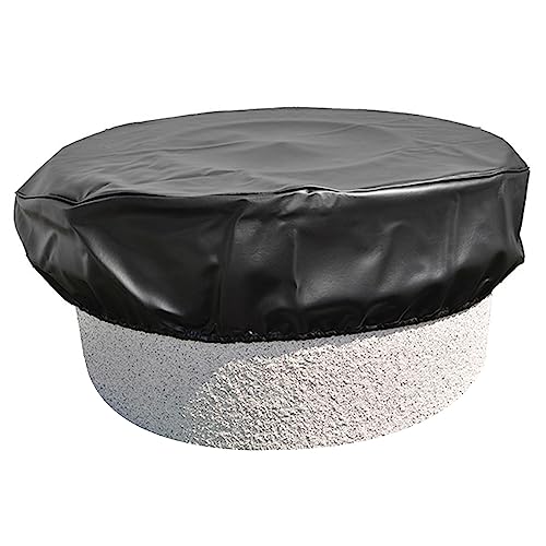 Hearth Products Controls HPC Fire Black Vinyl Fire Pit Cover (FPC-53), Round, 53-Inch