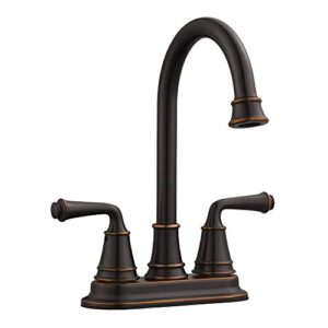 design house 524777 eden 2-handle bar faucet with 4-inch center mount, 9.1"x10.75" x7.3", oil rubbed bronze