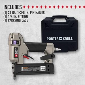 PORTER-CABLE Pin Nailer, 23-Gauge, 1-3/8-Inch (PIN138)