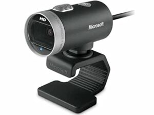 microsoft lifecam cinema webcam for business - black with built-in noise cancelling microphone, light correction, usb connectivity, for video calling on microsoft teams/zoom, windows 8/10/11