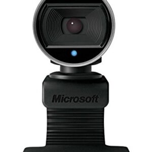 Microsoft LifeCam Cinema Webcam for Business - Black with built-in noise cancelling Microphone, Light Correction, USB Connectivity, for video calling on Microsoft Teams/Zoom, Windows 8/10/11