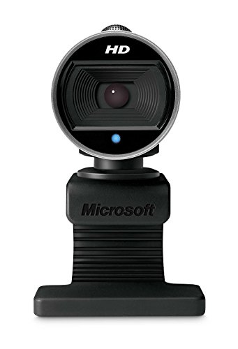 Microsoft LifeCam Cinema Webcam for Business - Black with built-in noise cancelling Microphone, Light Correction, USB Connectivity, for video calling on Microsoft Teams/Zoom, Windows 8/10/11