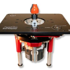 JessEm Mast-R-Lift II 02120 Router Lift, 9-1/4-Inch by 11-3/4-Inch,Black/Red