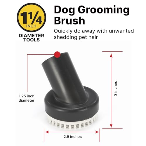 Shop-Vac 9190400 1.1/4-Inch Dog Grooming Tool,Black