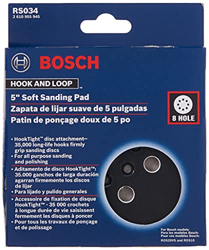 BOSCH RS034 5 In. Soft Hook-And-Loop Sanding Pad