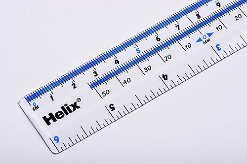 Helix Shatter-Resistant Ruler 6 Inch / 15cm (10011)