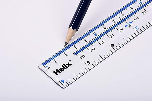 Helix Shatter-Resistant Ruler 6 Inch / 15cm (10011)