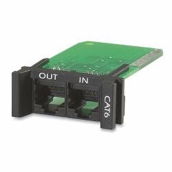 apc pnetr6 surge module for cat6 or cat5/5e network line, replaceable, 1u, use with prm4 or prm24 chassis