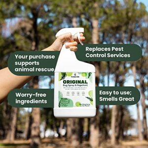 Cedarcide Original Bug Spray | Repel & Kill Fleas, Ticks, Mosquitoes, Mites, Ants & Chiggers | for use on People, Pets & Home | Natural Cedar Oil | Eco-Friendly | Gallon