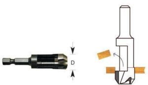 timberline - plug cutter 4 pcs set (608-258)