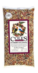cole's nb05 nutberry suet blend bird seed, 5-pound