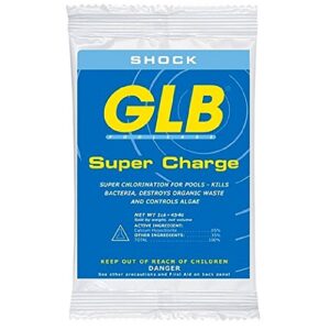 glb pool and spa products glb71428a calcium-hypochlorite super charge shock, 1 lb