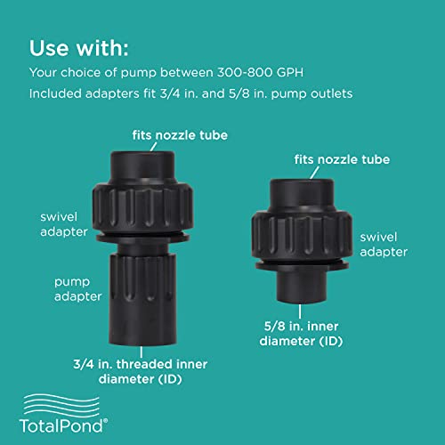 TotalPond Large Nozzle Kit Black Height : 7 Width : 4.02 Depth : 2.99