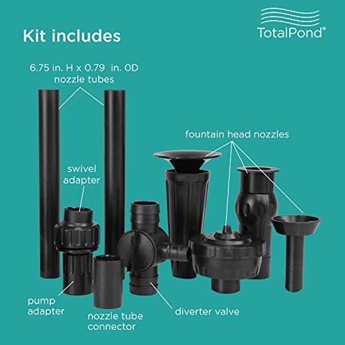 TotalPond Large Nozzle Kit Black Height : 7 Width : 4.02 Depth : 2.99