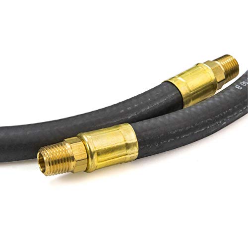 Goodyear Rubber Air Hose - 3/8in. x 25ft. Black