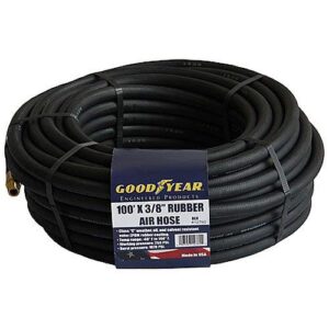 goodyear rubber air hose - 3/8in. x 100ft., black