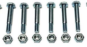 Aftermarket | (Pack of 10) Shear Pins & Nuts replace Ariens 510016, 51001600, 532005, 53200500