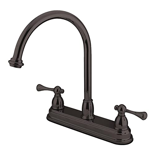 Elements of Design EB3745BL Vintage 8" Centerset Kitchen Faucet without Sprayer, Oil Rubbed Bronze