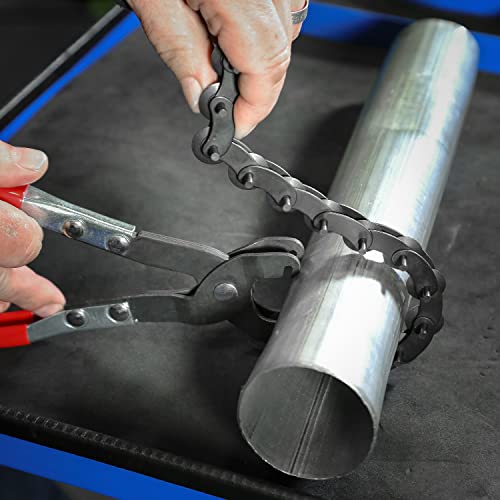 OEMTOOLS 27045 Tailpipe Cutter, Features Pipe Cutter Chain with Cutting Wheels, Exhaust Pipe Cutter, Steel Pipe Cutter, Can Be Used as PVC Cutter or Copper Pipe Cutter